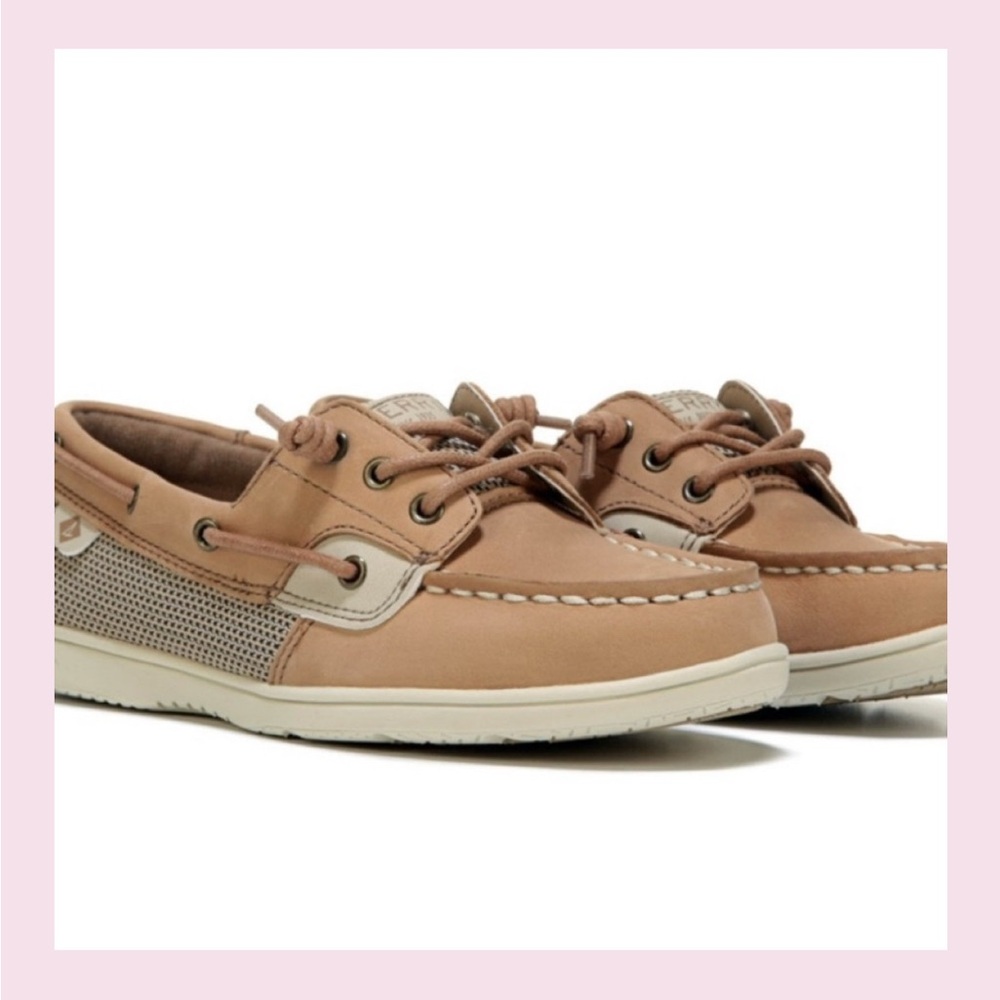 KIDS / Sperry Cream Dress Shoes with Suede Finish/ Size 4 / Good used condition
